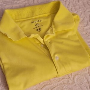 Mens Large 42-44 Polo Golf Shirt Yellow